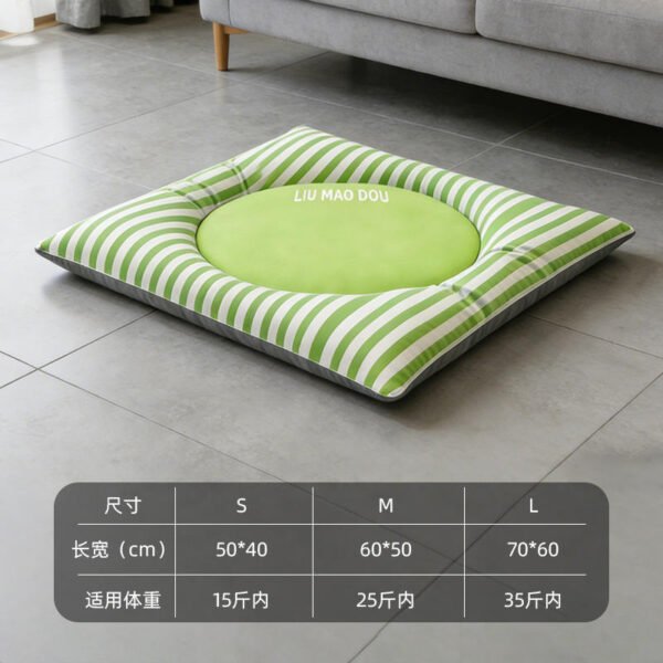 SKU_01_Fresh_green Double-Sided Bed Mat – Reversible Pet Sleeping Pad for Dogs & Cats