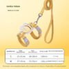 SKU_01_Vanilla_yellow Adjustable H-Shape Cat Harness and Leash Set