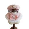Luxury Tweed Pet Beret & Bib Set