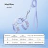 SKU_02_Airy_blue Adjustable H-Shape Cat Harness and Leash Set