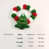 Christmas Reindeer Fur Ball Bow