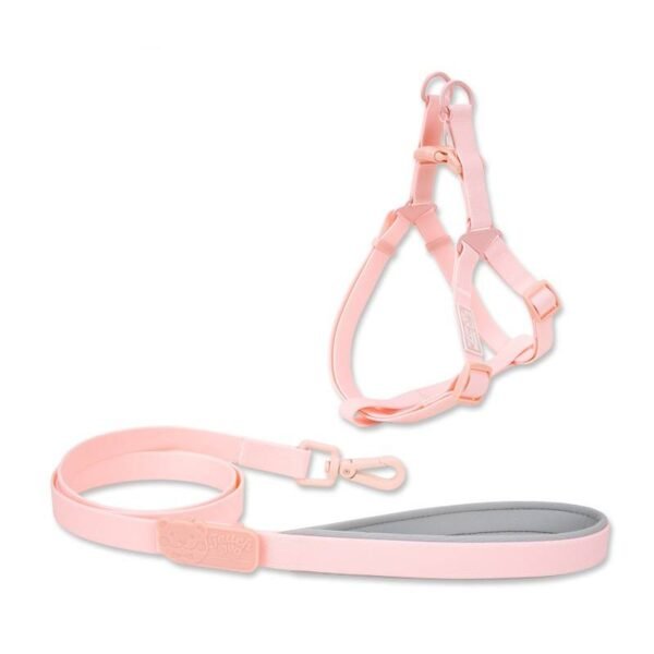 SKU_02_粉色 PVC Waterproof Dog Harness Set