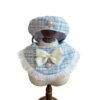 Luxury Tweed Pet Beret & Bib Set