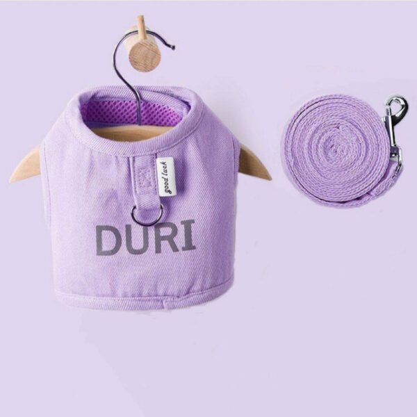 SKU_03_Lavender_Purple Breathable No-Pull Pet Harness & Leash Set
