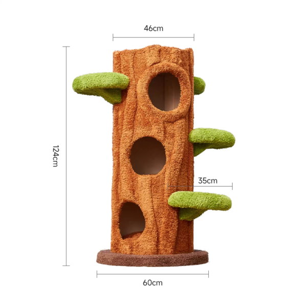 SKU_04_xl 3-Level Solid Wood Cat Tree
