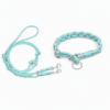 Braided Reflective Dog Leash & Collar Set