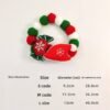Christmas Reindeer Fur Ball Bow