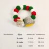 Christmas Reindeer Fur Ball Bow