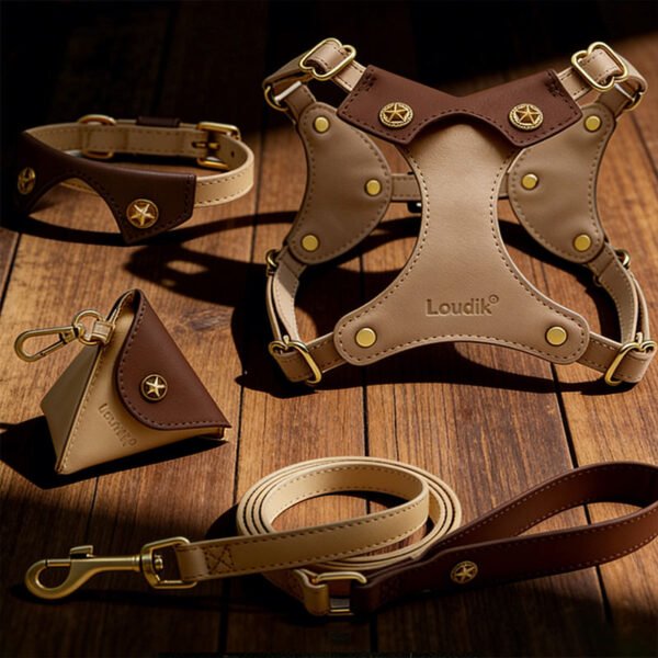 Premium Leather Dog Harness | LuxeSoft™