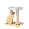 主图_01 Solid Wood Cat Tree with Plush Platforms