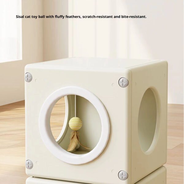 Eco Cat Claw Villa – Enclosed Cat Scratcher & Play Hideaway
