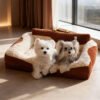 Velvet Rectangle Pet Sofa Bed