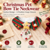 Christmas dog bow tie