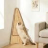 Tall Cat Scratching Post – Vertical Sisal Scratcher with Hanging Toy