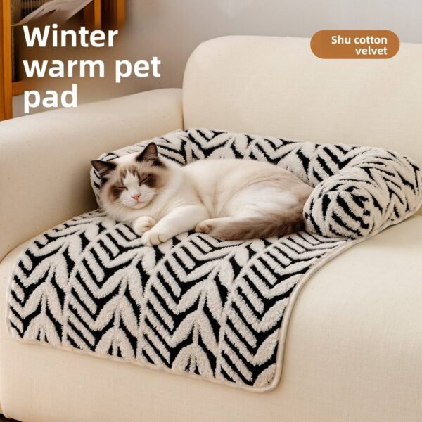 Thick Pet Bed Cushion for Dogs & Cats – Soft Sofa-Style Sleeping Mat