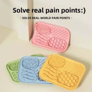 主图_01 Silicone Slow Feeder Mat for Dogs – Textured Slow Feeding and Treat Mat