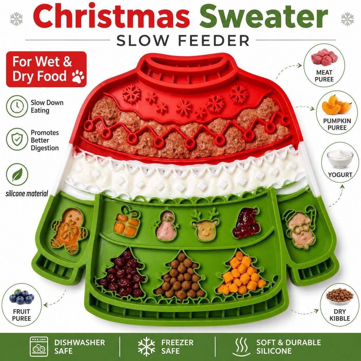 Christmas Sweater Silicone Lick Mat