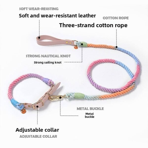 Braided Leather Dog Leash