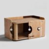 Wooden Cat Shelter with Play Area – Indoor Cat House & Activity Space