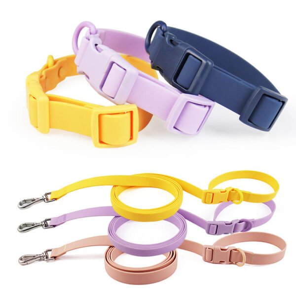 Waterproof PVC Dog Collar & Leash Set
