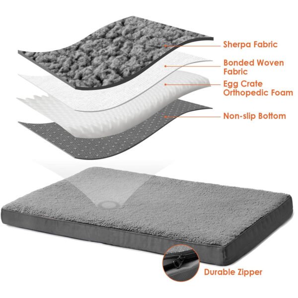 Orthopedic Dog Bed for Large Dogs – Supportive Memory Foam Pet Bed