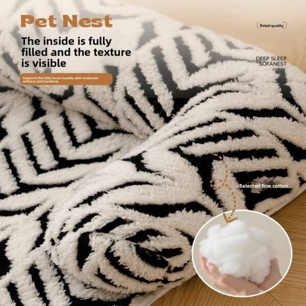 Thick Pet Bed Cushion for Dogs & Cats – Soft Sofa-Style Sleeping Mat