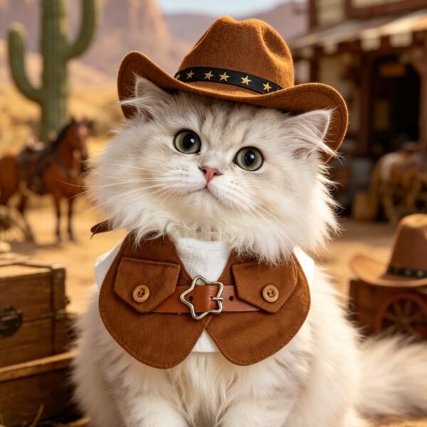 dog cowboy hat