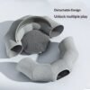 主图_03 Donut Cat Bed – Round Plush Calming Bed for Cats & Small Pets