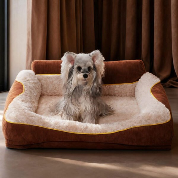 Velvet Rectangle Pet Sofa Bed
