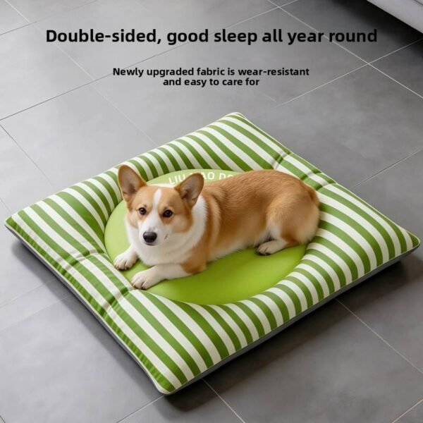 主图_03 Double-Sided Bed Mat – Reversible Pet Sleeping Pad for Dogs & Cats