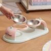 Double Bowl Neck-Protecting Pet Feeder