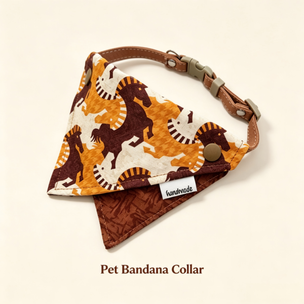 horse print dog collar