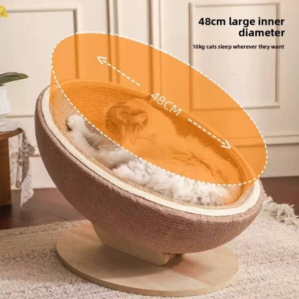 Large‑sized recycled‑paper cat scratcher