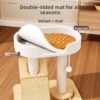 主图_04 Solid Wood Cat Tree with Plush Platforms