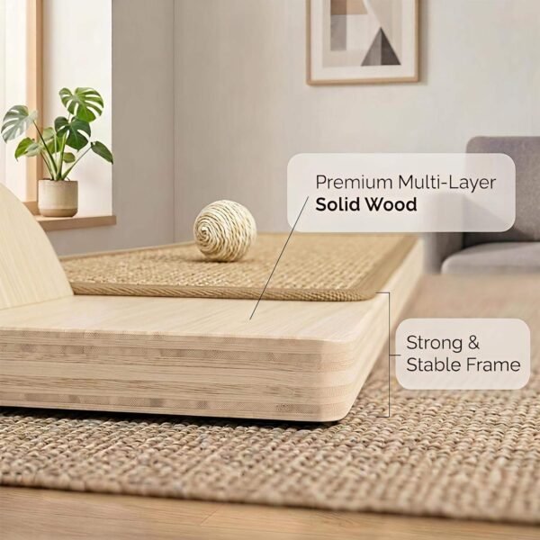 Tall Cat Scratching Post – Vertical Sisal Scratcher with Hanging Toy