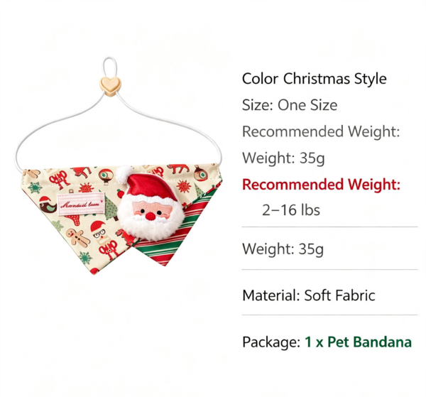 Santa pet accessory