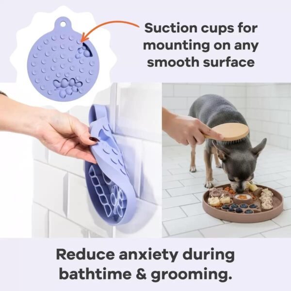 Food Grade Silicone Pet Lick Mat– Reusable Pet Treat Mat