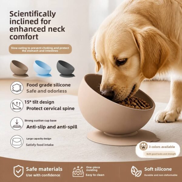 Silicone Slow Feeding Pet Bowl