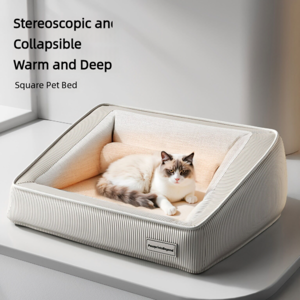 Luxury Memory Foam Pet Bed – Supportive Dog & Cat Mattress for Restful Sleep