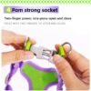 主图_04 Breathable Mesh Bow Pet Harness For Small Dogs/Cats