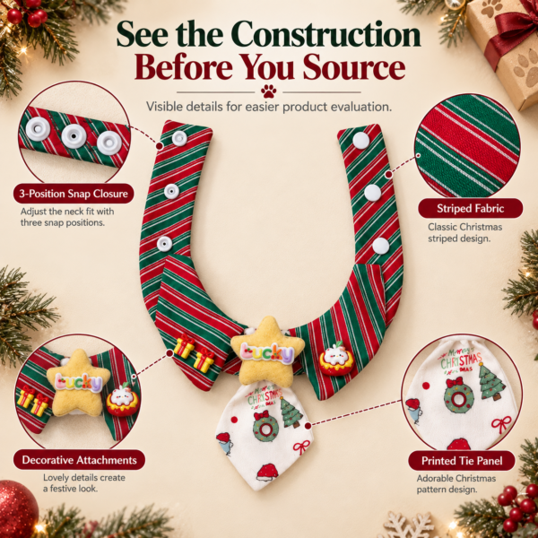 Christmas Pet Bow Tie