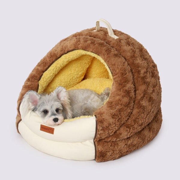 Donut Dog Bed – Round Calming Plush Bed for Dogs & Cats