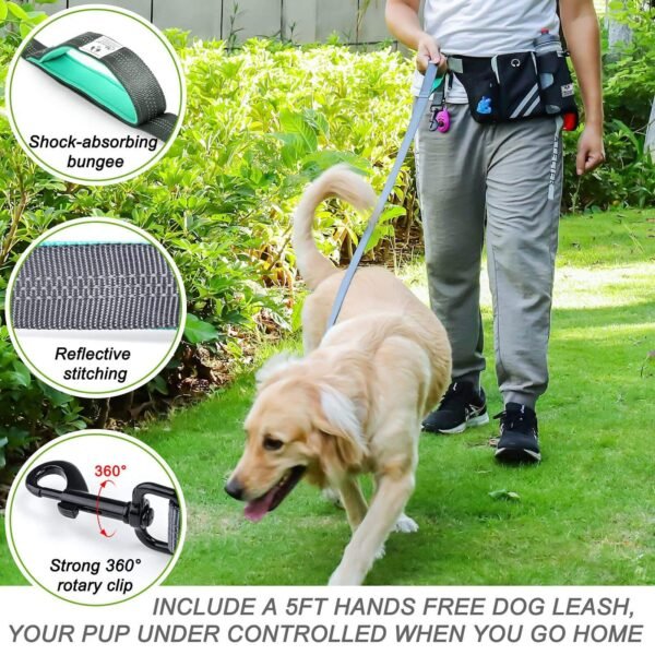 主图_05 Hands-Free Dual Bungee Dog Leash