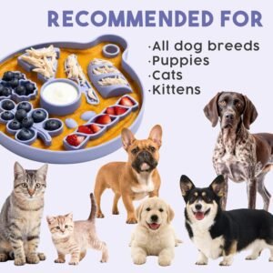 Food Grade Silicone Pet Lick Mat– Reusable Pet Treat Mat