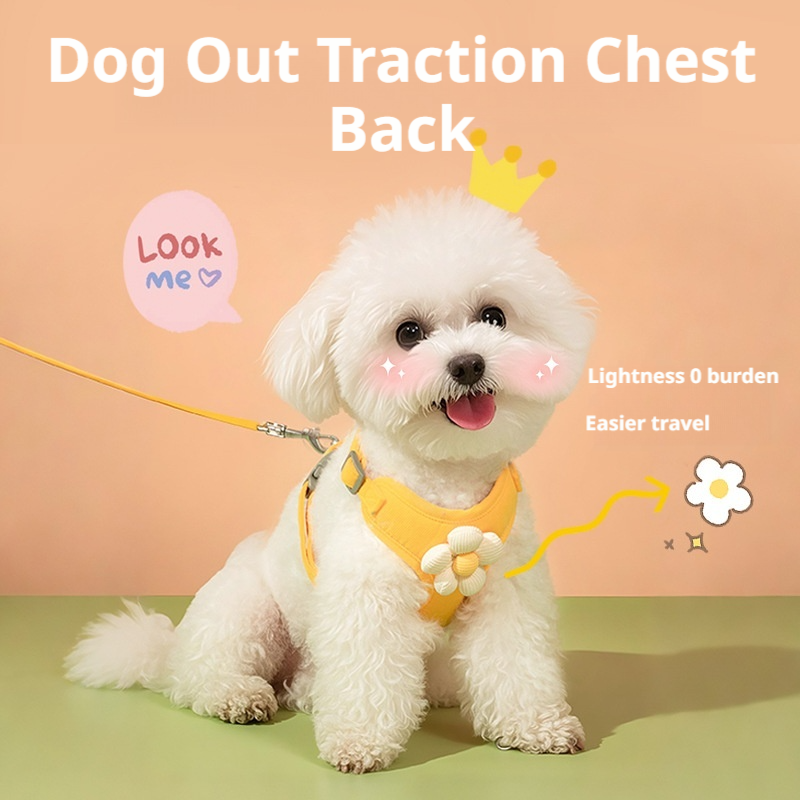 flower dog harness