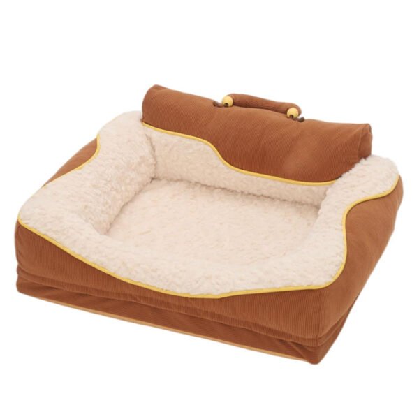 Velvet Rectangle Pet Sofa Bed