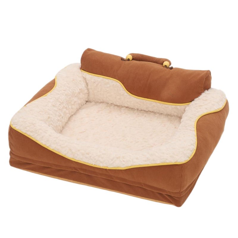 Velvet Rectangle Pet Sofa Bed