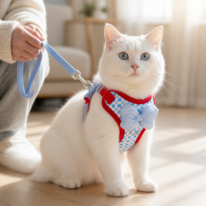 Breathable Mesh Bow Pet Harness For Small Dogs/Cats