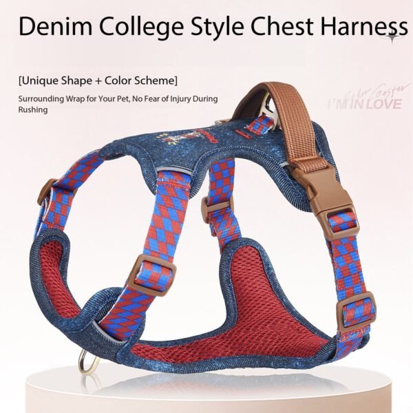 Adjustable Anti-Escape Nylon Harness for Small & Medium Dogs