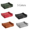 Luxury PU Leather Pet Sofa – Removable Cover Dog & Cat Lounge Bed
